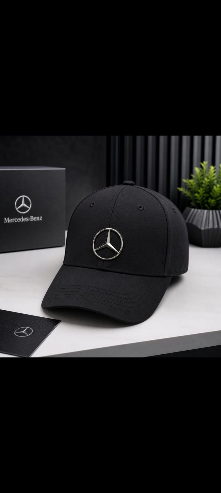 Mercedes Black Imported Premium Quality Cap