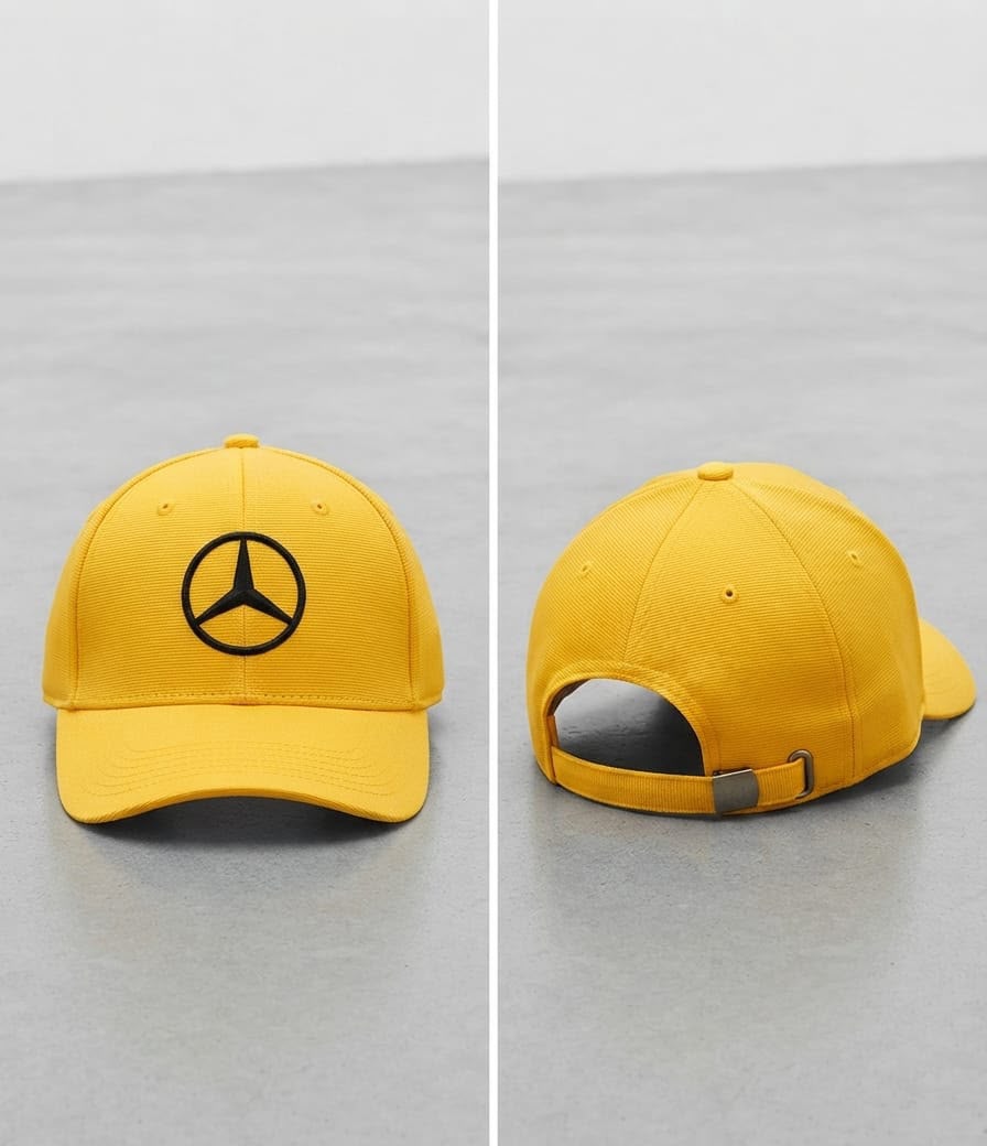 Mercedes Yellow Galaxy Cap