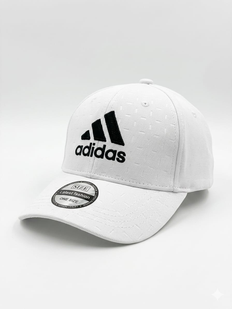 Adidas Logo White Premium Quality Cap