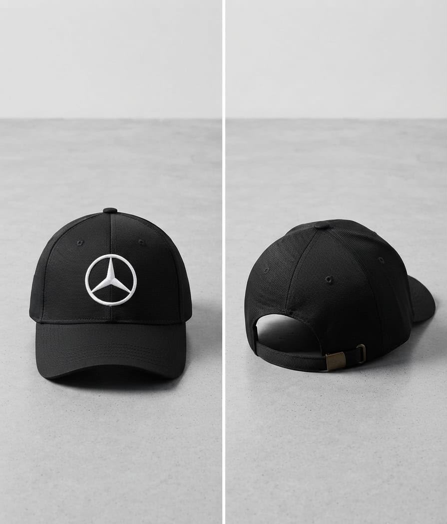 Mercedes Black Galaxy Cap