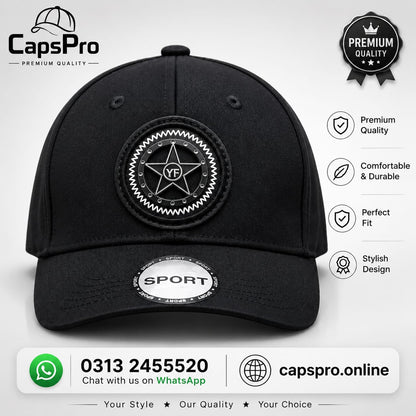 Black Star Logo Cotton Cap
