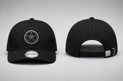 Black Star Logo Cotton Cap